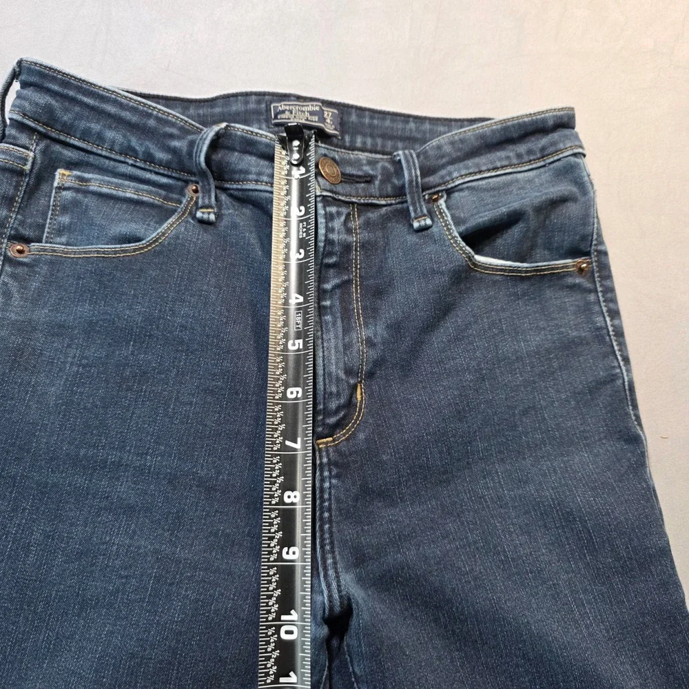 Abercrombie & Fitch Simone High Rise Ankle Jeans Dark Wash Blue Size 27 4R Slim‎